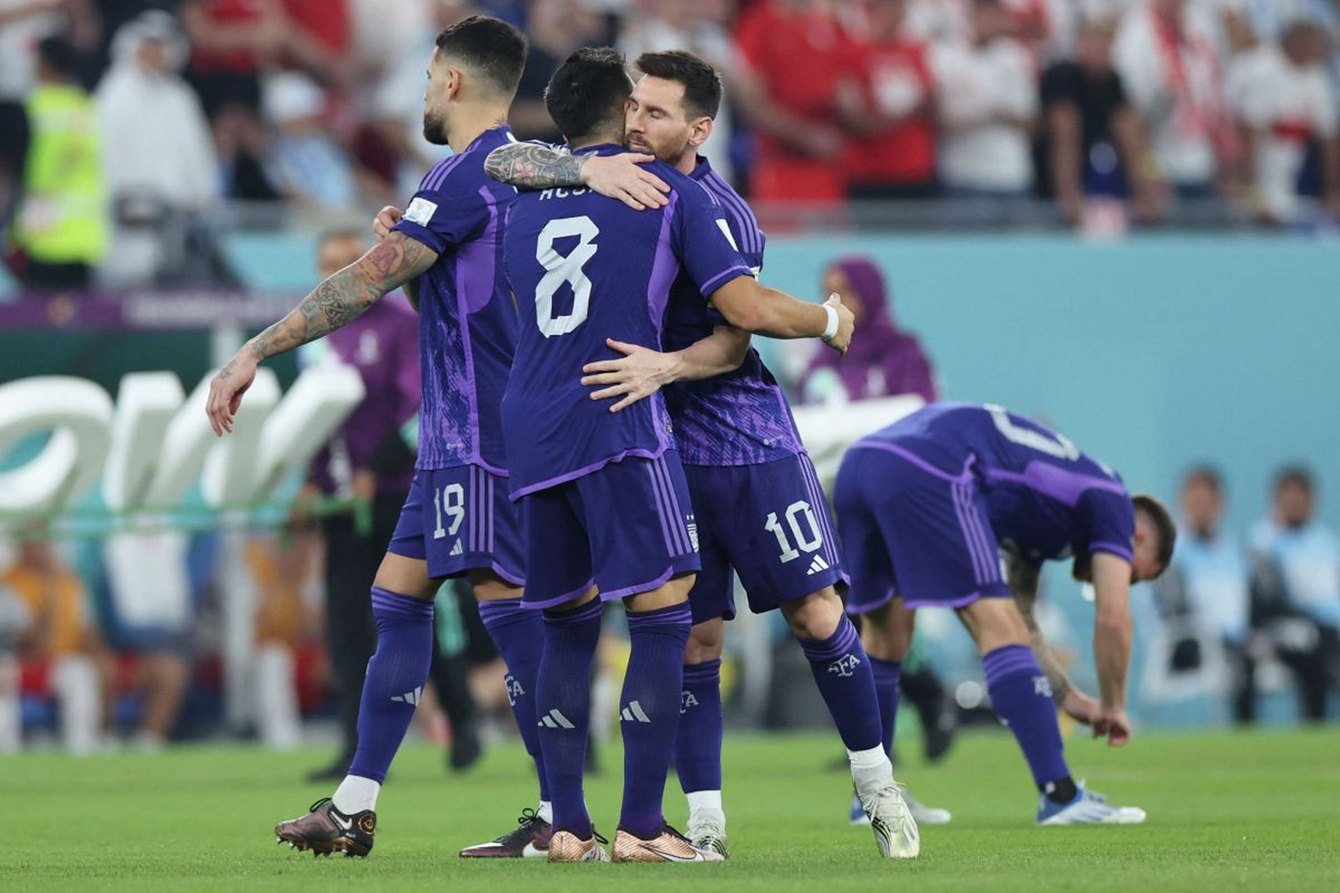 阿根廷队对抗对手取得胜利